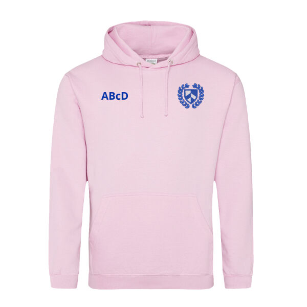 Ashfield Girls School Leavers Hoodie - Baby Pink Thumbnail